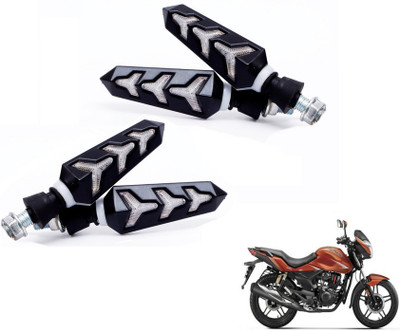 MOCKHE Front, Rear LED Indicator Light for Hero CBZ Extreme(Yellow, Blue)