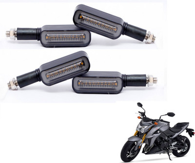 MOCKHE Front, Rear LED Indicator Light for Suzuki GSX(Yellow, Blue)