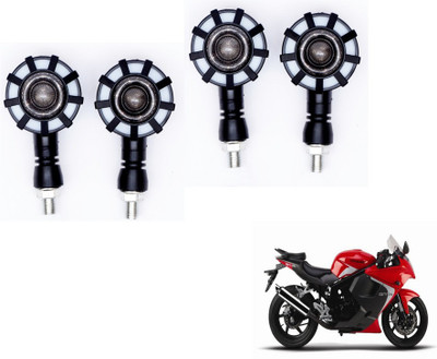 MOCKHE Front, Rear LED Indicator Light for Hyosung GT250R(Yellow, Blue)