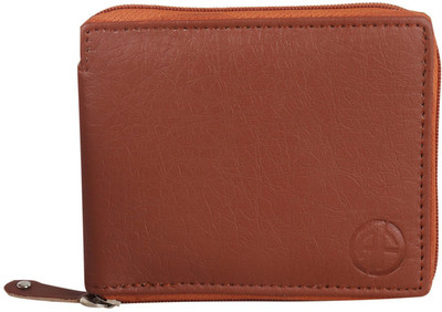 Shiv Men Tan Artificial Leather Wallet(5 Card Slots)