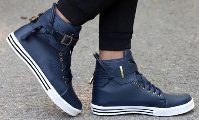 Zixer Dance India Dance Shoe High Tops For Men(Blue , 6)