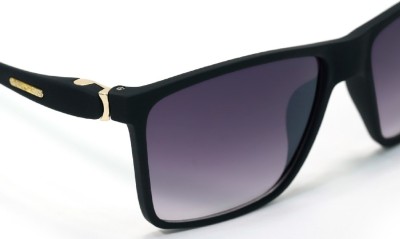 Sunnies Retro Square Sunglasses(For Men & Women, Violet)