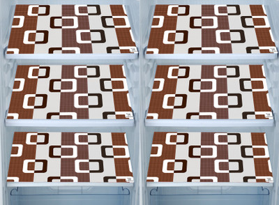 E-Retailer Fridge Mat(Width: 44 cm, Brown)