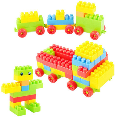 BOZICA 100% GOOD QUALITY Toys Building Blocks for Kid Toys Multi-Character Colorful DIY for Children with Car Shaped Backpack(Multicolor)