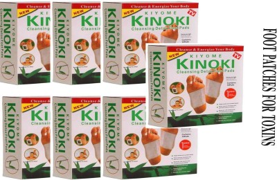 KIYOME KINOKI Foot Patches Detox Body Cleaning Pads|Toxins Remover Plaster & Patch(7 x 1 Units)