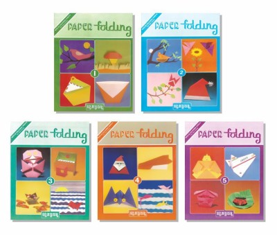 Paper Folding Origami cum Colouring & Drawing Book Set of 5 Books with 22 Colourful Sheets in each Book for Kids 2 - 12 years of age(Others, Paperback, MAYUR PUBLICATIONS)