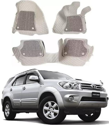 arneja trading company Leatherite 7D Mat For  Toyota Fortuner Old(Beige)
