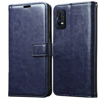 COVERNEW Flip Cover for Realme Narzo 20 Pro/ Realme 7(Blue, Dual Protection, Pack of: 1)