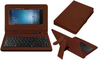 ACM Keyboard Case for Mi Redmi Note 2(Brown, Cases with Holder, Pack of: 1)