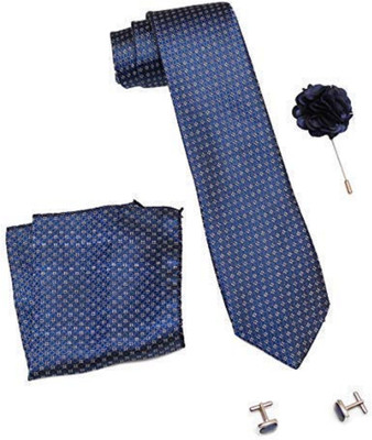 AXLON Satin Tie & Cufflink(Blue)