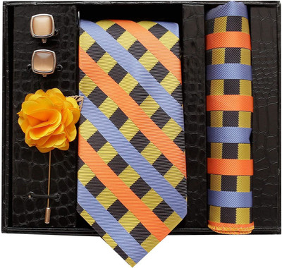 nu-Lite Satin Tie & Cufflink(Multicolor)