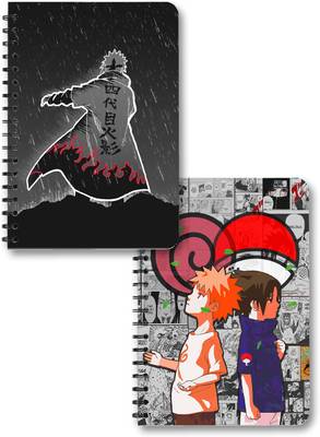 ComicSense Minato Namizake and Naruto Sasuke Anime A5 Note Book Blank 150 Pages  (Multicolor, Pack of 2)