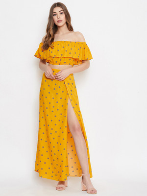 Berrylush Top Skirt Western Set