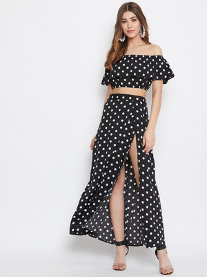Berrylush Top Skirt Western Set