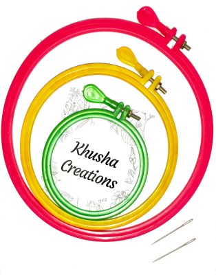 KHUSHA CREATIONS KC-142 Embroidery Hoop(Pack of 3)