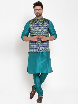 BEN COOPER Men Kurta Churidar Ethnic Jacket Set