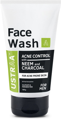 USTRAA Acne Control – With Neem & Charcoal Face Wash  (100 G) For Rs. 109 @ 45 %