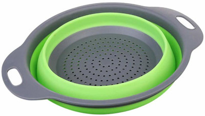 Connectwide Collapsible Sieve(Green Pack of 1)