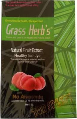 Grass Herbs Natural Fruit Extract Healthy Hair Dye , Black