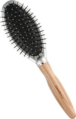 Trisa from Switzerland Anti-Bacterial Bamboo, Super Soft Bristles For Anytime Styling with Detangling Hair Comb For Men & Women Suits all hair Types