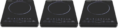 Usha IC 3820 PACK OF 3 Induction Cooktop  (Black, Touch Panel)
