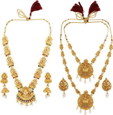 Shreenathji Jewellers Alloy Gold-plated Gold Jewellery Set(Pack of 1)