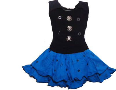 SAMJHO FASHION Baby Girls Casual Top Skirt(BLUE)