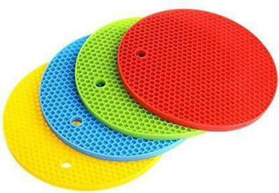 DEUSON ECOM Multicolor Silicon Kitchen Linen Set(Pack of 4)