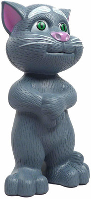 VRUX Talking Tom Cat Toy for Kids Intelligent Speaking Repeats What You Say - Birthday Gift for Boy and Girl(Grey)