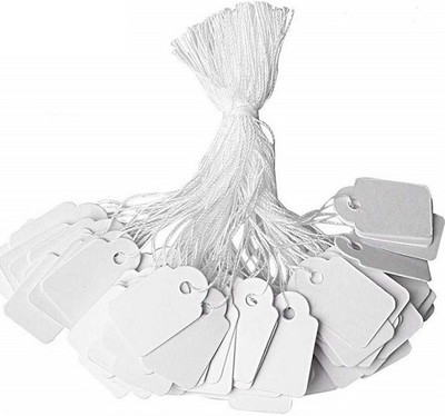 Sadar Shop String Tag Paper Label(White)