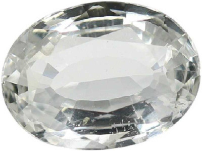 Takshila Gems Natural White Topaz Stone Lab Certified 7.25 Ratti / 6.52 Carat Gemstone Topaz Stone
