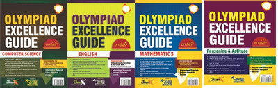 Olympiad Guide Books Set Of Mathematics (IOM) English (IOEL) Computer Science (Informatics) (IIO) Reasoning & Aptitude (IRAO) Class 8(Text Book, Silver Zone)