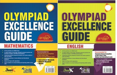Olympiad Guide Books Set Of Mathematics (IOM) & English (IOEL) Class 1(Text Book, Silver Zone)