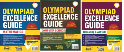 Olympiad Guide Books Set Of Mathematics (IOM) Computer Science (Informatics) (IIO) Reasoning & Aptitude (IRAO) Class 8(Text Book, Silver Zone)
