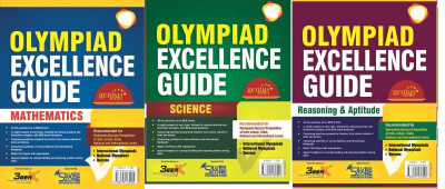Olympiad Guide Books Set Of Mathematics (IOM) Science (IOS) Reasoning & Aptitude (IRAO) Class9(Text Book, Silver Zone)