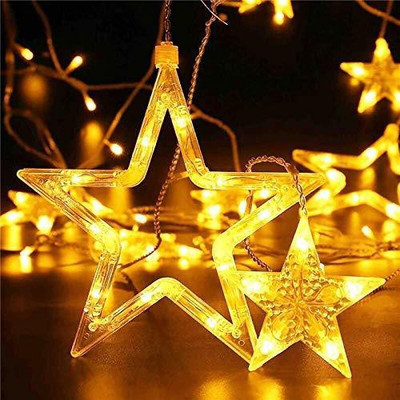 VibeX 138 LEDs 4.04 m Multicolor Steady Star Rice Lights(Pack of 1)