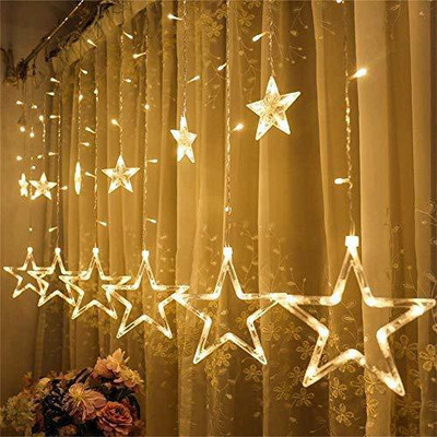 VibeX 138 LEDs 4.04 m Transparent Steady Star Rice Lights(Pack of 1)