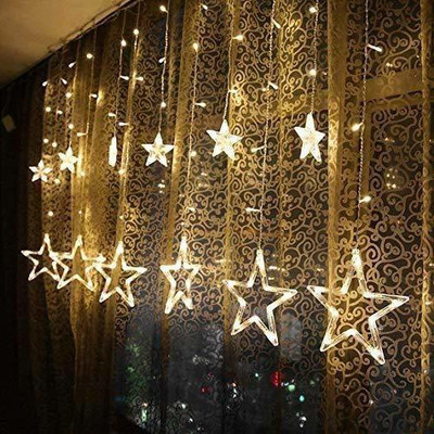 VibeX 138 LEDs 4.04 m White Flickering Star Rice Lights(Pack of 1)