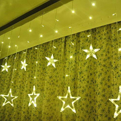 VibeX 138 LEDs 4.04 m White Steady, Flickering Star Rice Lights(Pack of 1)