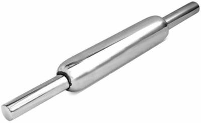 Prodealnet Stainless Steel -Chapati Roller Pin/Bakeware Roller Pin/Belan - 1 Pc Rolling Pin (Silver, Pack of 1)/Steel Belan, Rolling Pin for Kitchen/Stainless Steel Belan Kitchen Accessories Rolling Pin/Roller for Making Roti/Chapati , Papad , Thepla Rolling Pin