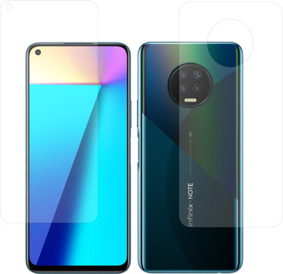 Clickbit Front and Back Screen Guard for infinix note 7(Pack of 2)