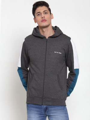 KALT Full Sleeve Color Block Men Sweatshirt