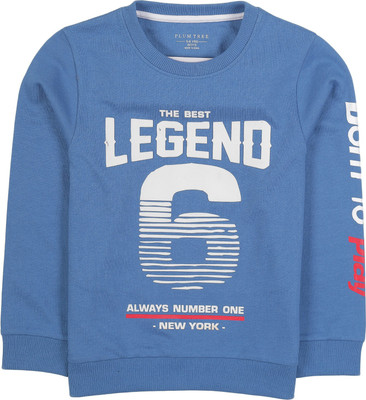 Plum Tree Full Sleeve Printed Boys Sweatshirt