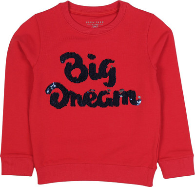 Plum Tree Full Sleeve Printed Girls Sweatshirt