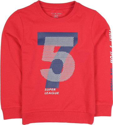 Plum Tree Full Sleeve Printed Boys Sweatshirt