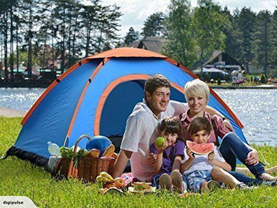 MAITRI ENTERPRISE Waterproof Windproof Outdoor Travel Dome Tent for Camping, Hiking, Beach Tent - For 6 Persons(Multicolor)