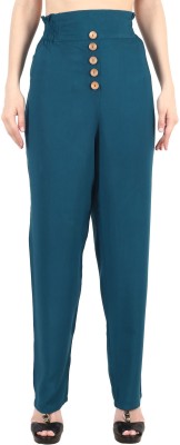 POPWINGS Regular Fit Women Blue Trousers