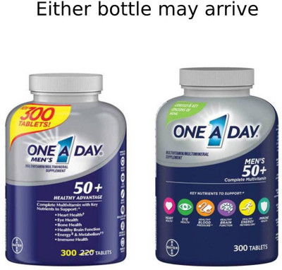 One A Day Men's 50 Plus Multivitamin/Multimineral Supplement(300 Tablets)