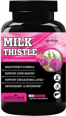 Adorreal Milk Thistle with Dandelion Root Extract (Pack of 1)(120 Tablets)