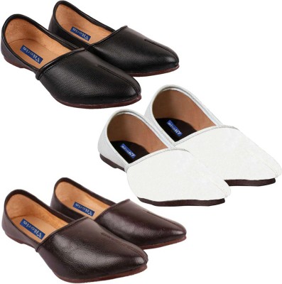 Vitoria Mojaris For Men(Black, Brown, White , 6)